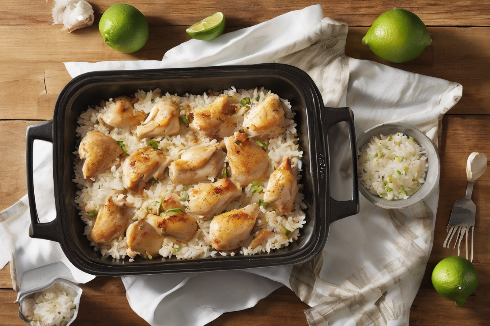 Coconut-Lime Chicken and Rice Casserole