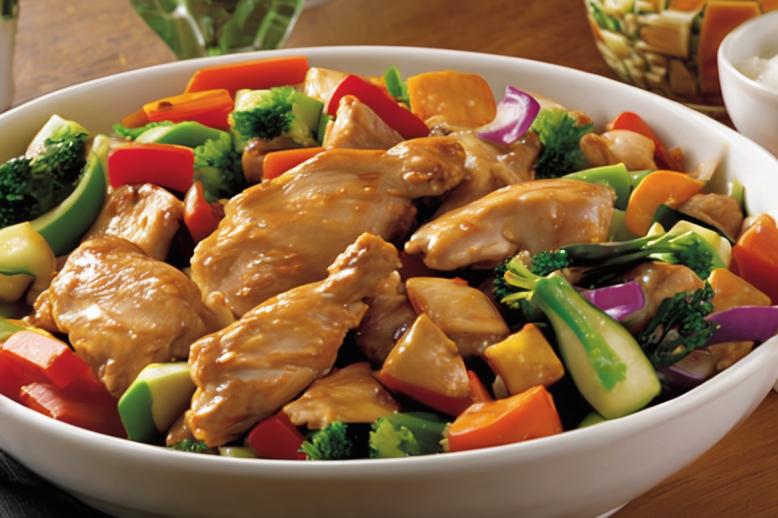 Stir-Fried Chicken with Vibrant Vegetables