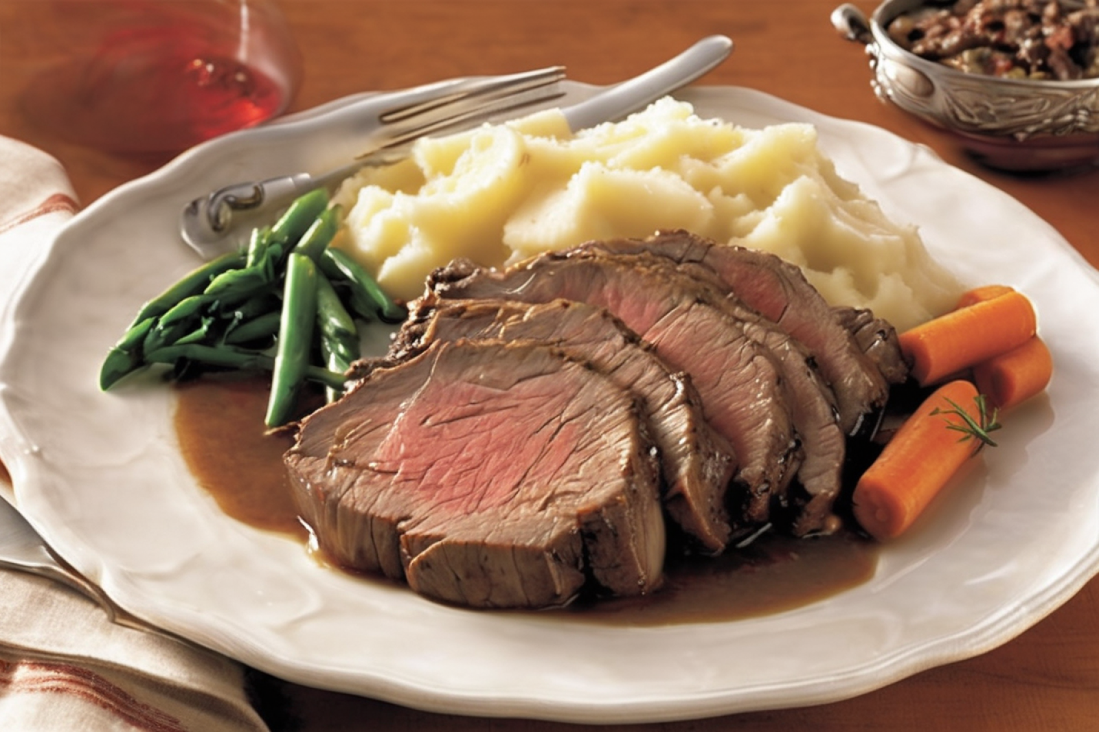 Hearty Pot Roast with Luxurious Mashed Potatoes