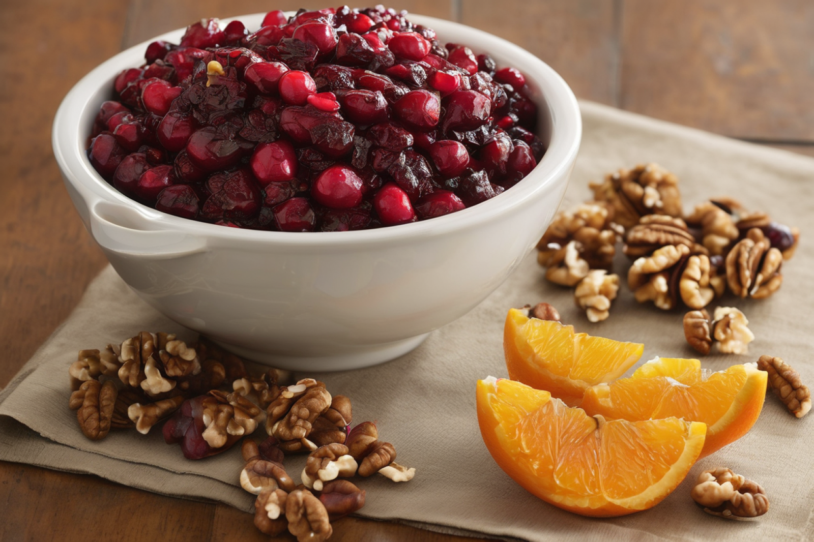 Zesty Cranberry Orange Walnut Relish