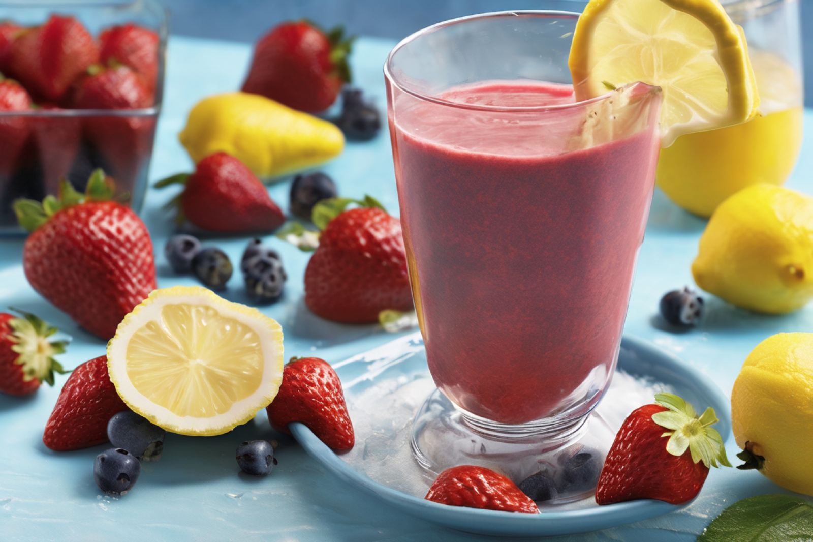 Chilled Strawberry Acai Lemon Splash