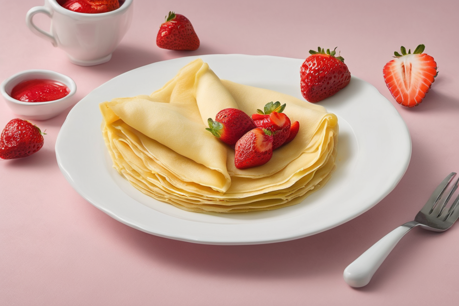 Strawberry-Stuffed Crepes