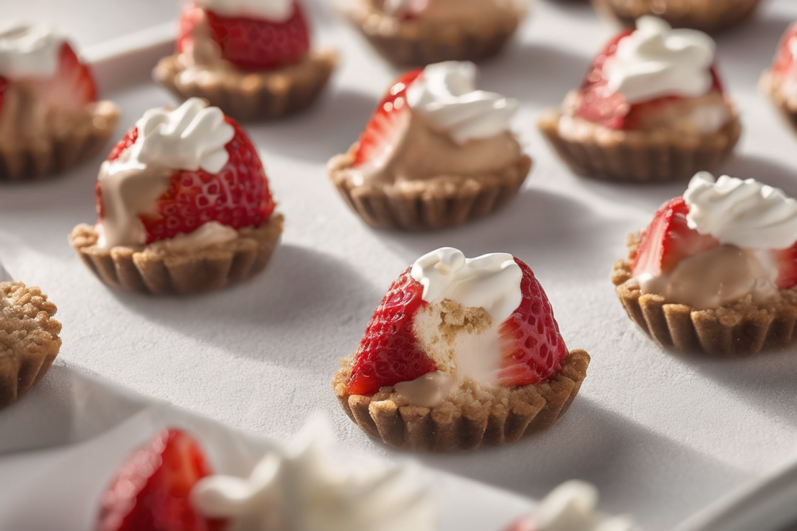 Chocolate-Covered Strawberry Cheesecake Bites
