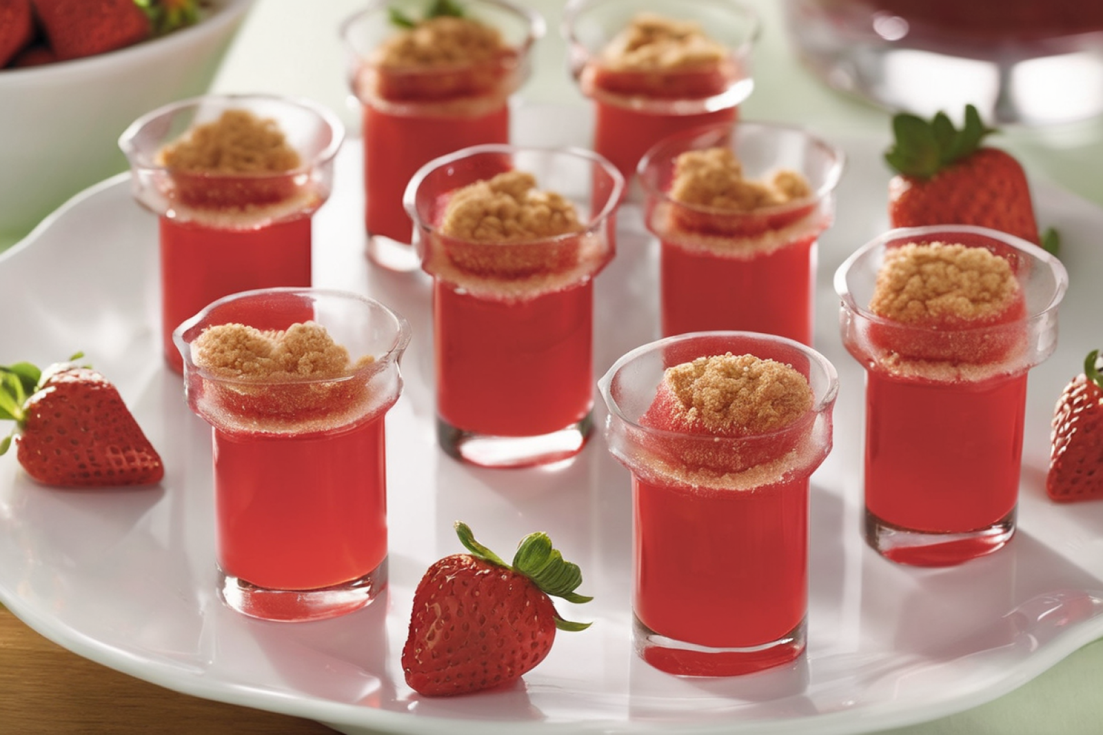 Strawberry Bliss Jell-O Shots