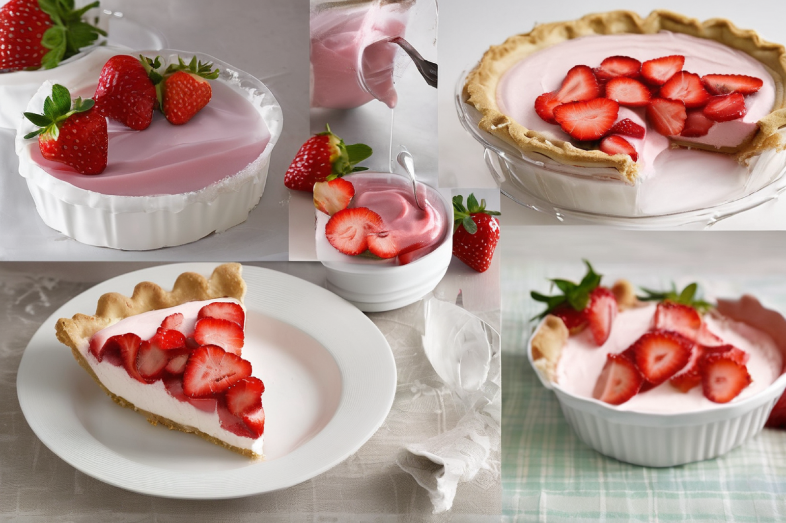 Strawberry Delight Chiffon Pie
