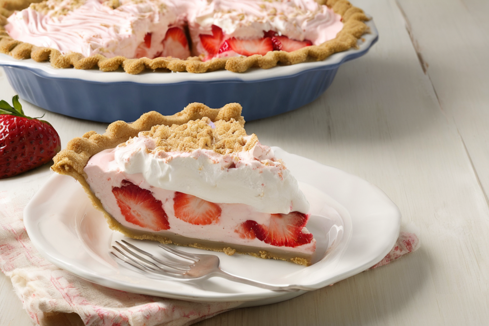 Strawberry Cream Delight Pie