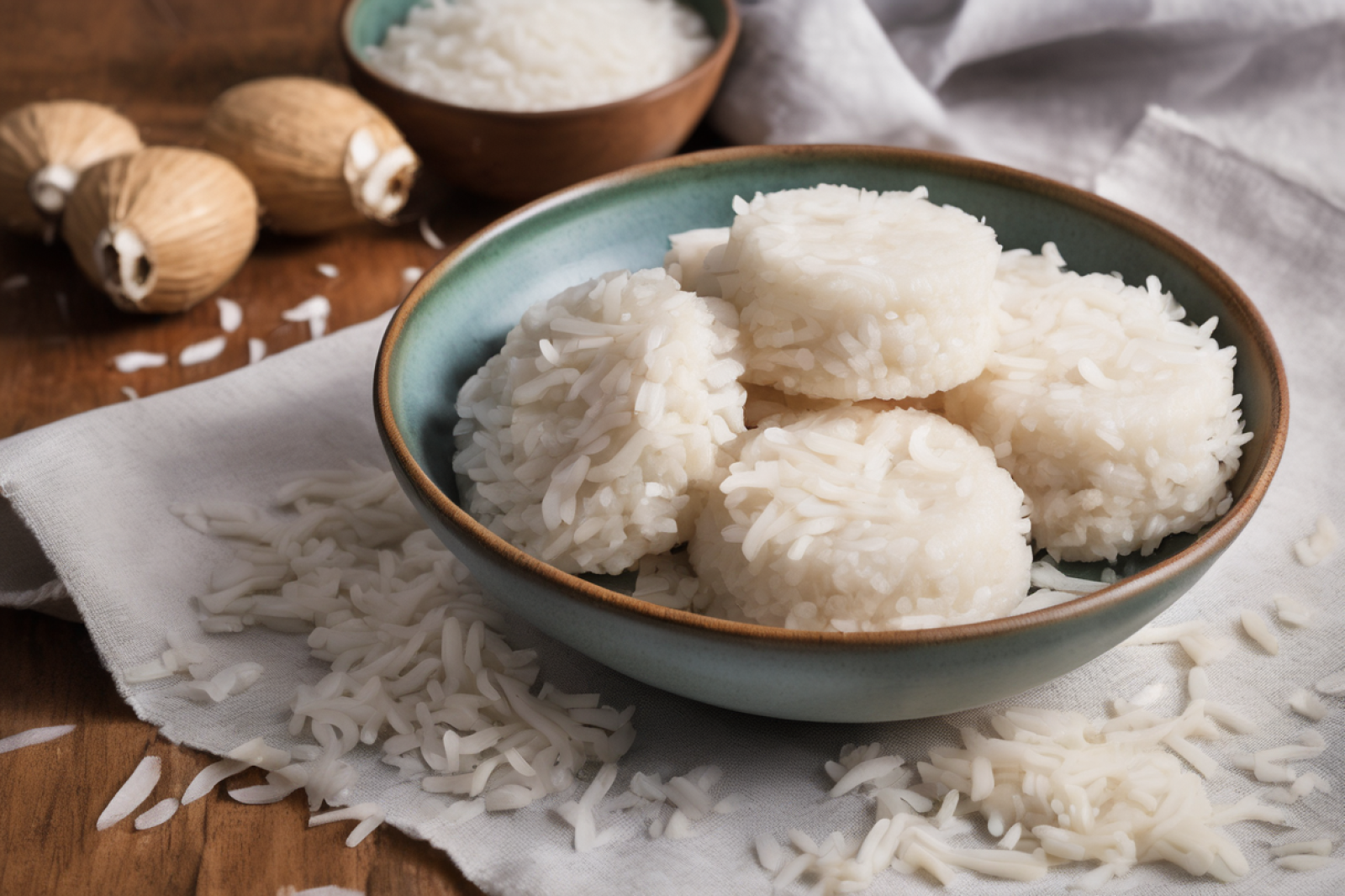 Light and Airy Vegan Coconut Rice Cakes