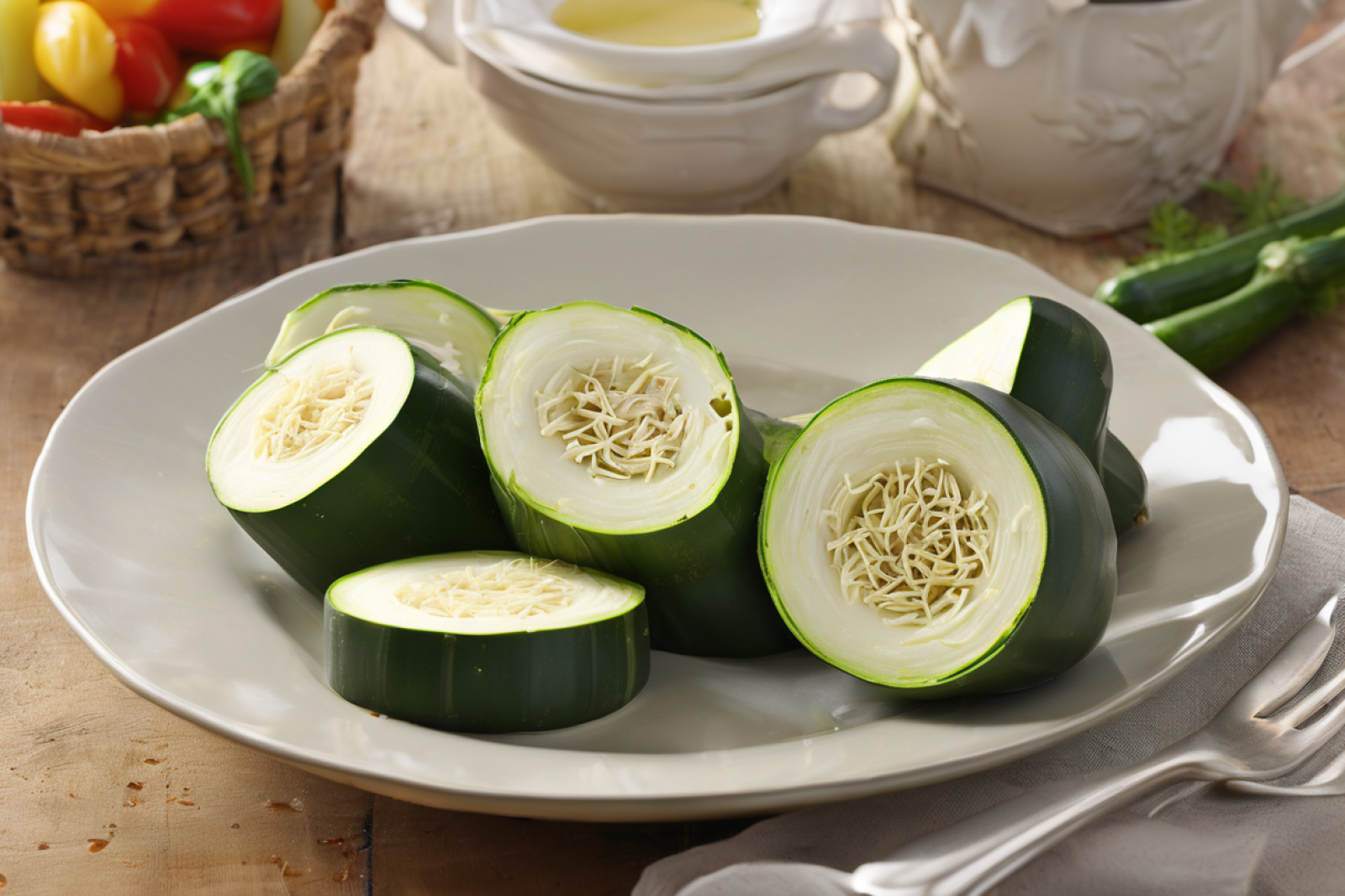 Garlic-Infused Steamed Zucchini Delight