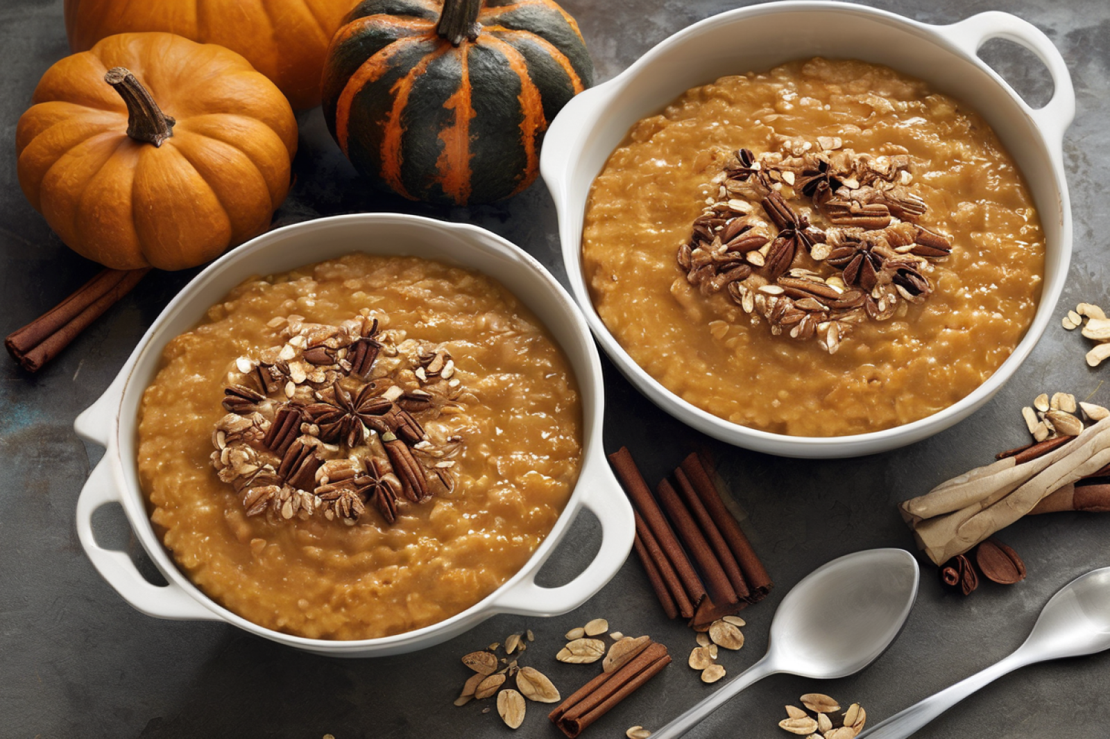 Spiced Pumpkin Overnight Steel-Cut Oats