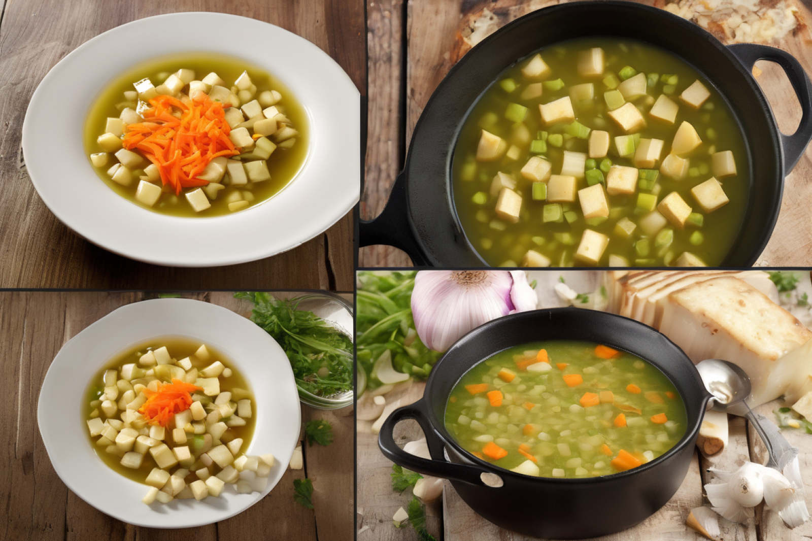 Velvety Split Pea and Tofu Soup