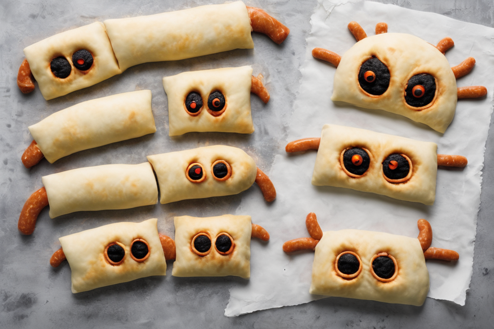 Spooky Spider Sausages