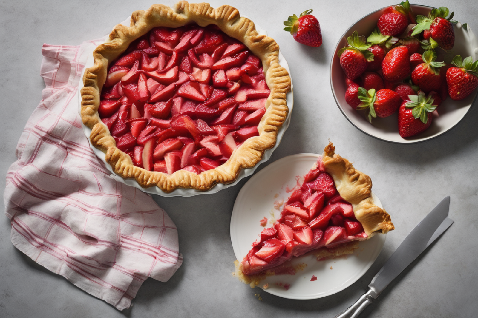 Spring Strawberry Rhubarb Pie