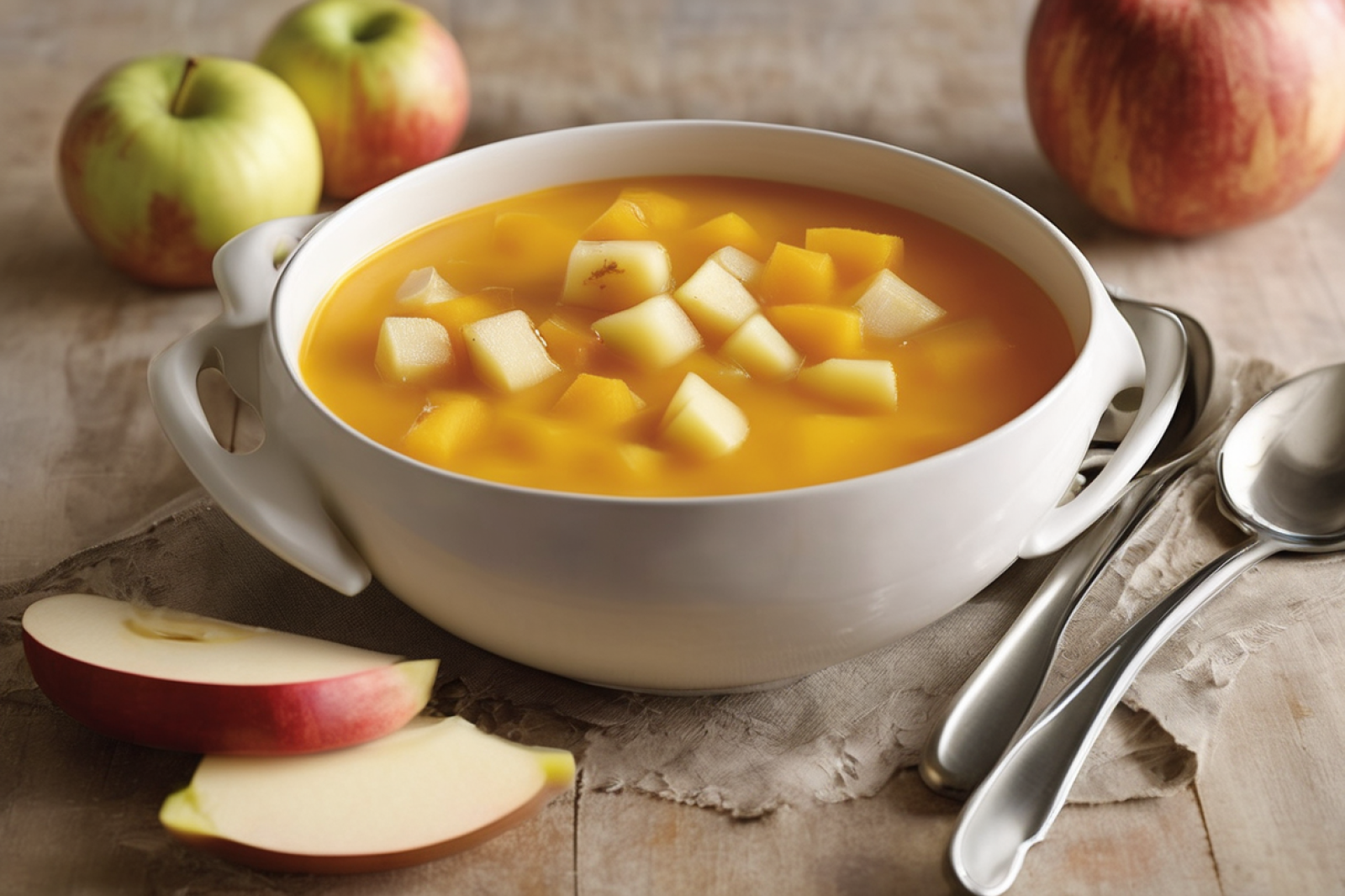 Silky Butternut and Apple Soup
