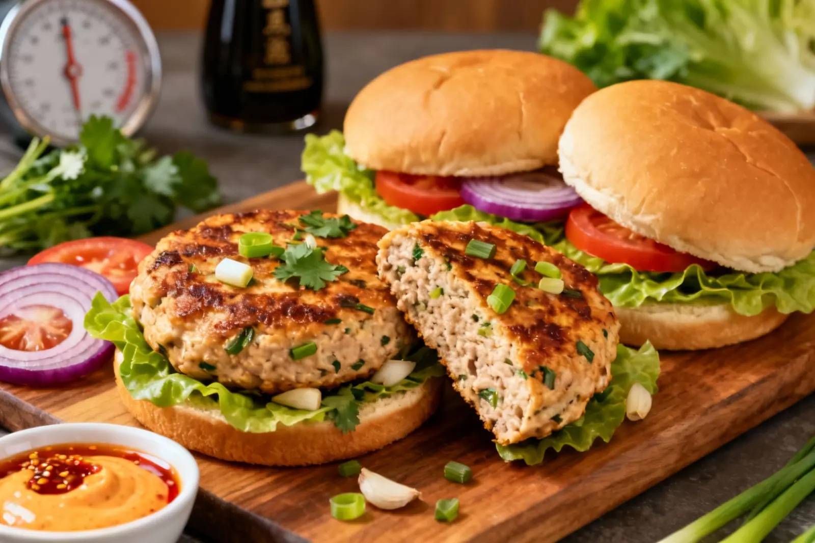 Turkey Burgers with a Thai Twist