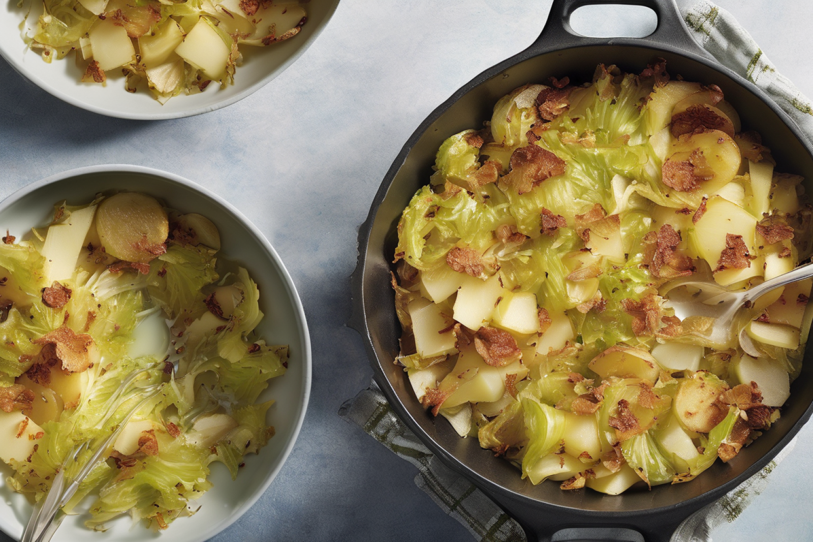 Crispy Cabbage and Potato Casserole