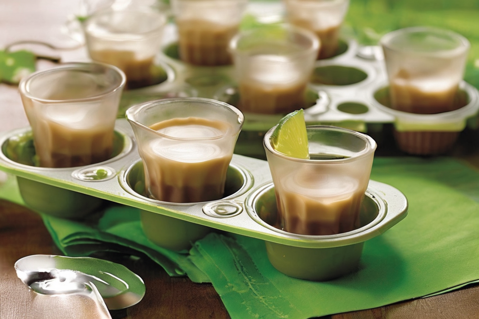 Festive Irish Cream Gelatin Shots