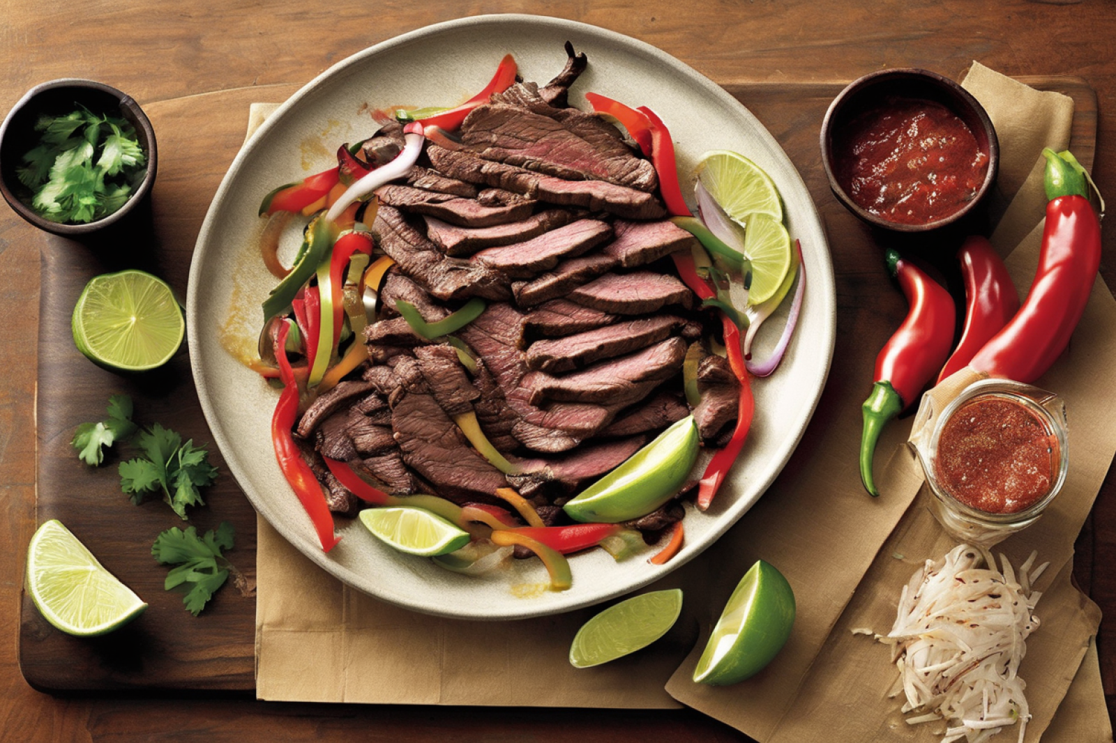 Citrusy Steak Fajitas