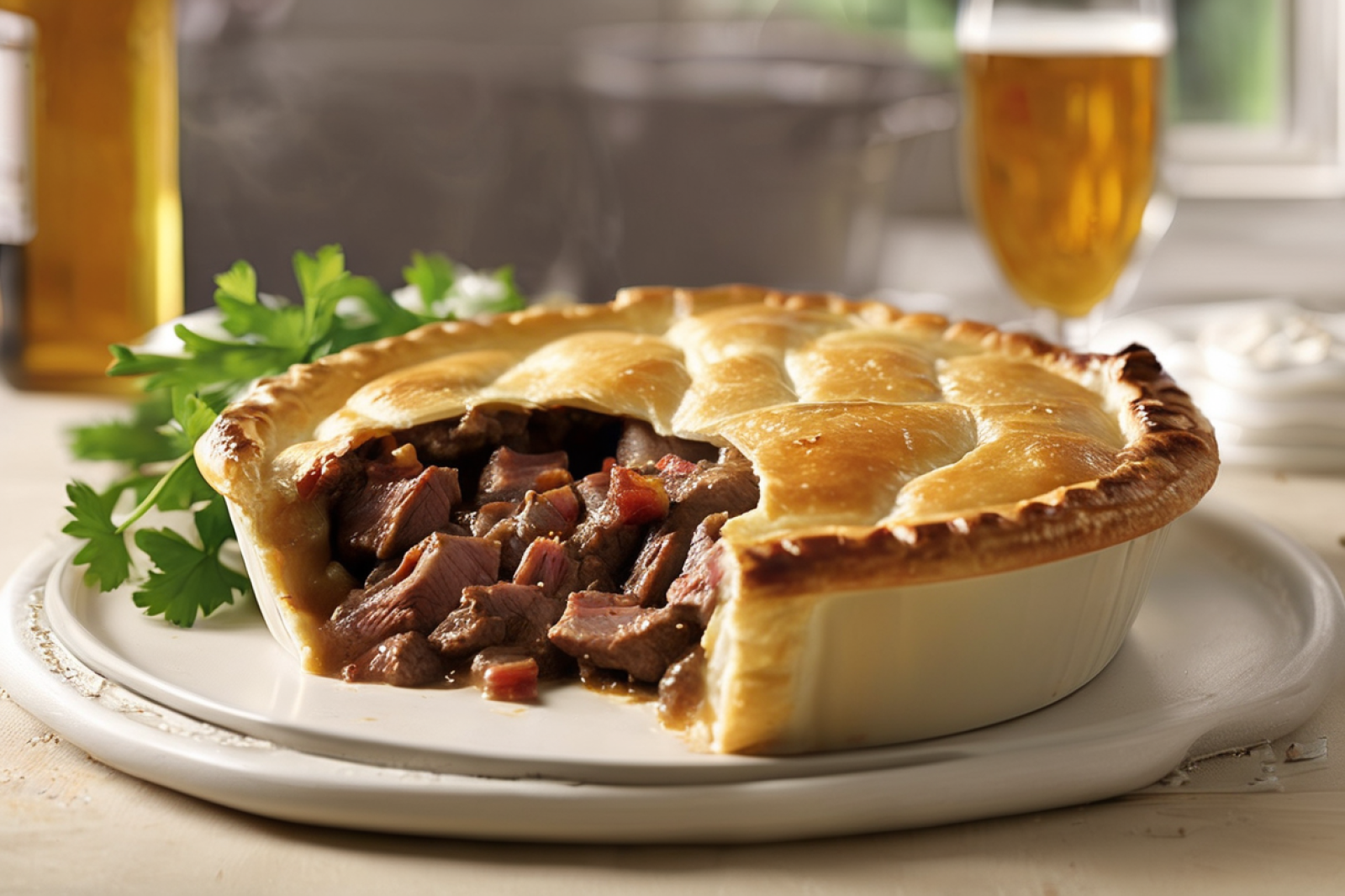 Hearty Stout Beef Pie