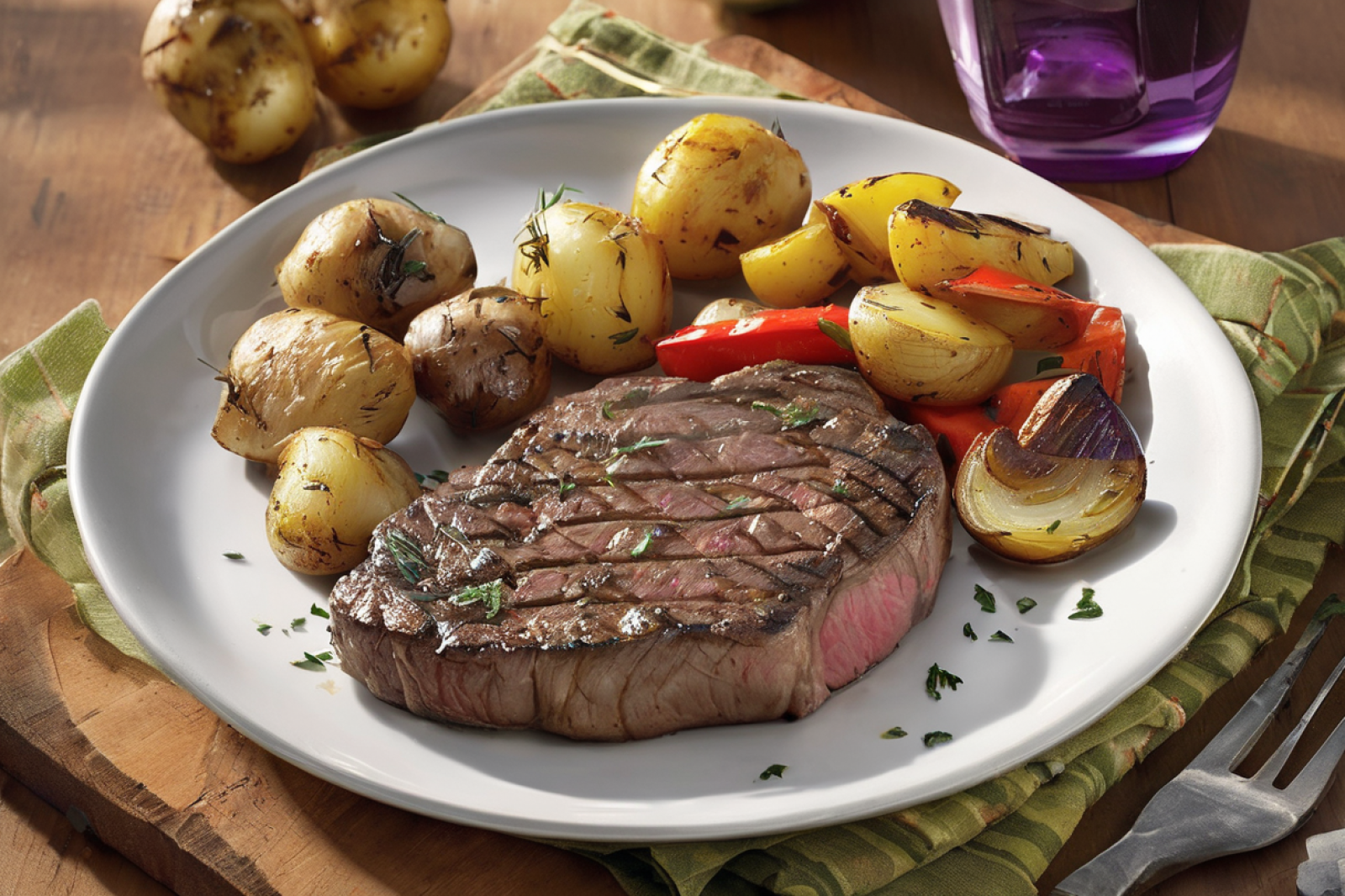 Grilled Steak and Vegetable Foil Packs