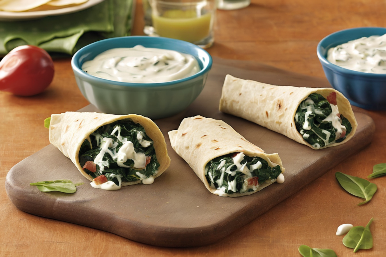 Zesty Spinach Wrap Bites