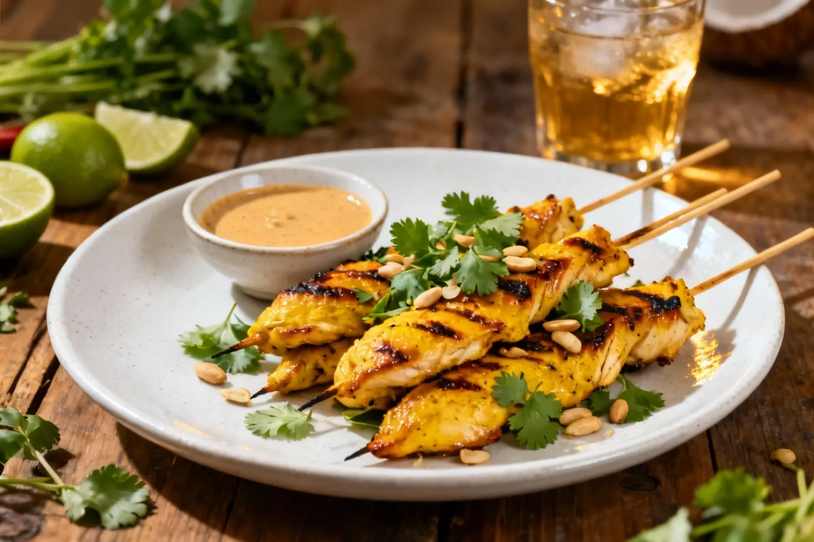 Grilled Thai Chicken Skewers