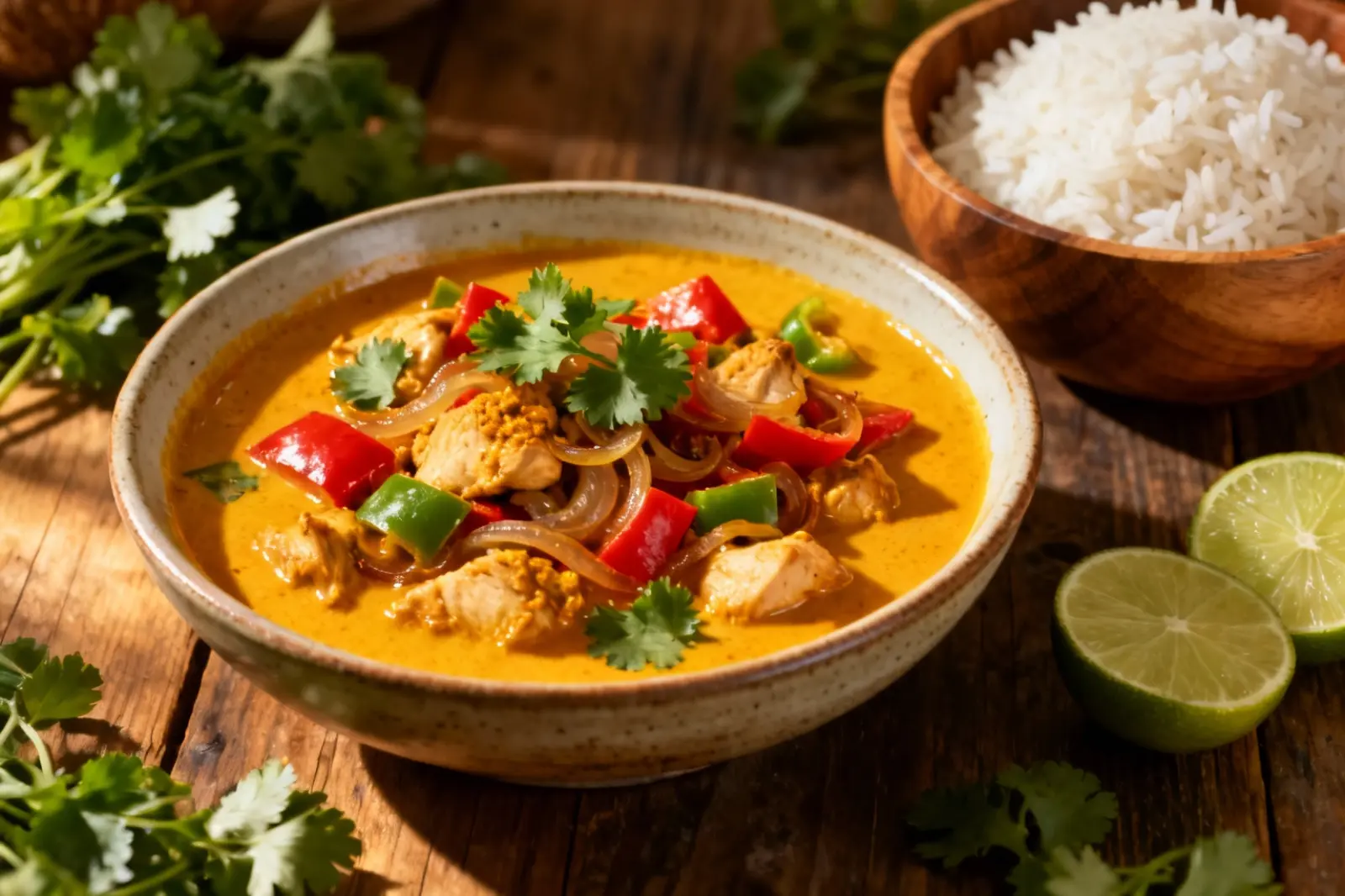Coconut Milk Chicken Curry with a Zesty Twist