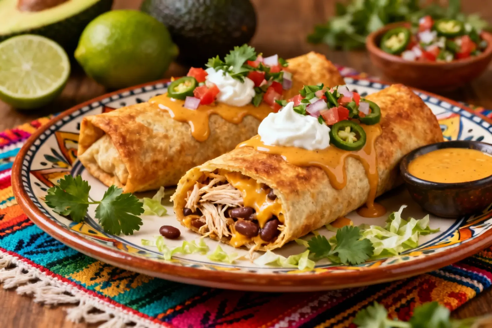 Deliciously Crispy Chimichangas
