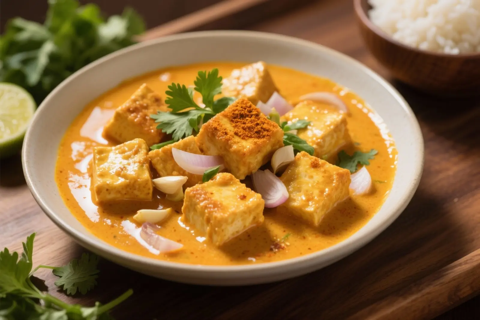 Golden Tofu Coconut Curry Bliss