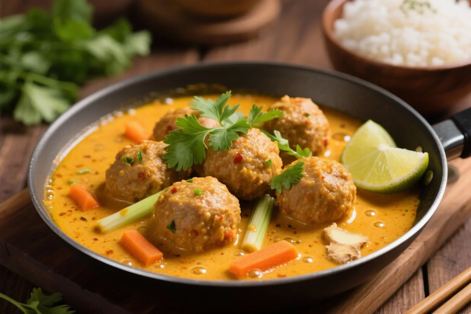 Thai Coconut Lime Meatballs