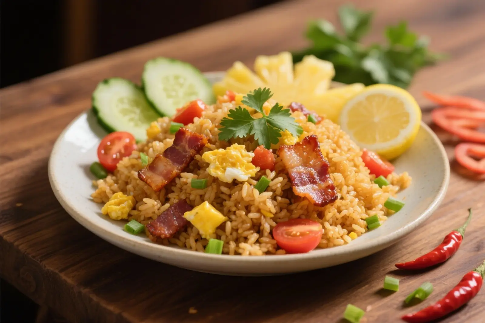 Savory Thai Bacon Fried Rice