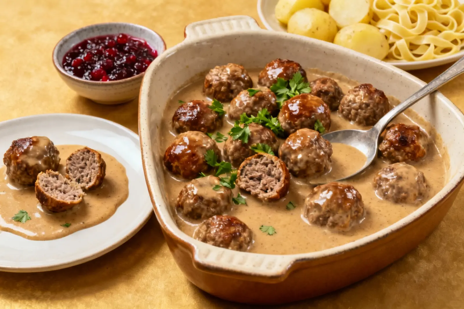 Delicious Swedish Meatballs with Creamy Sauce