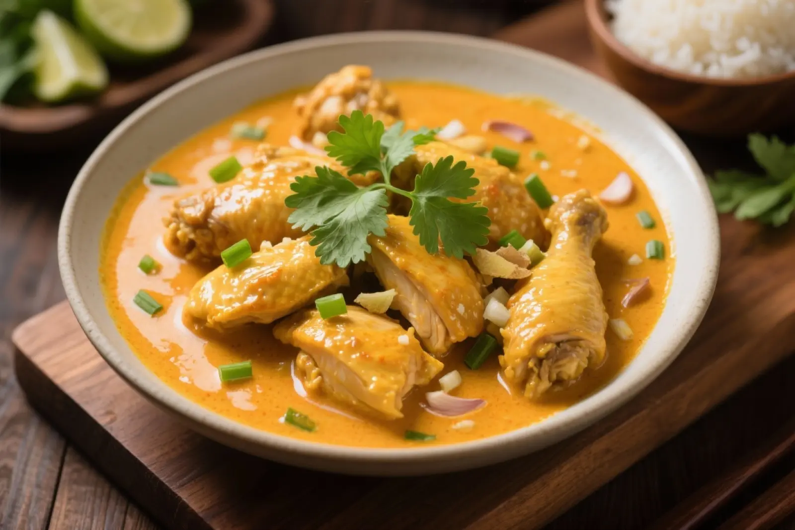 Coconut Green Curry Chicken Delight