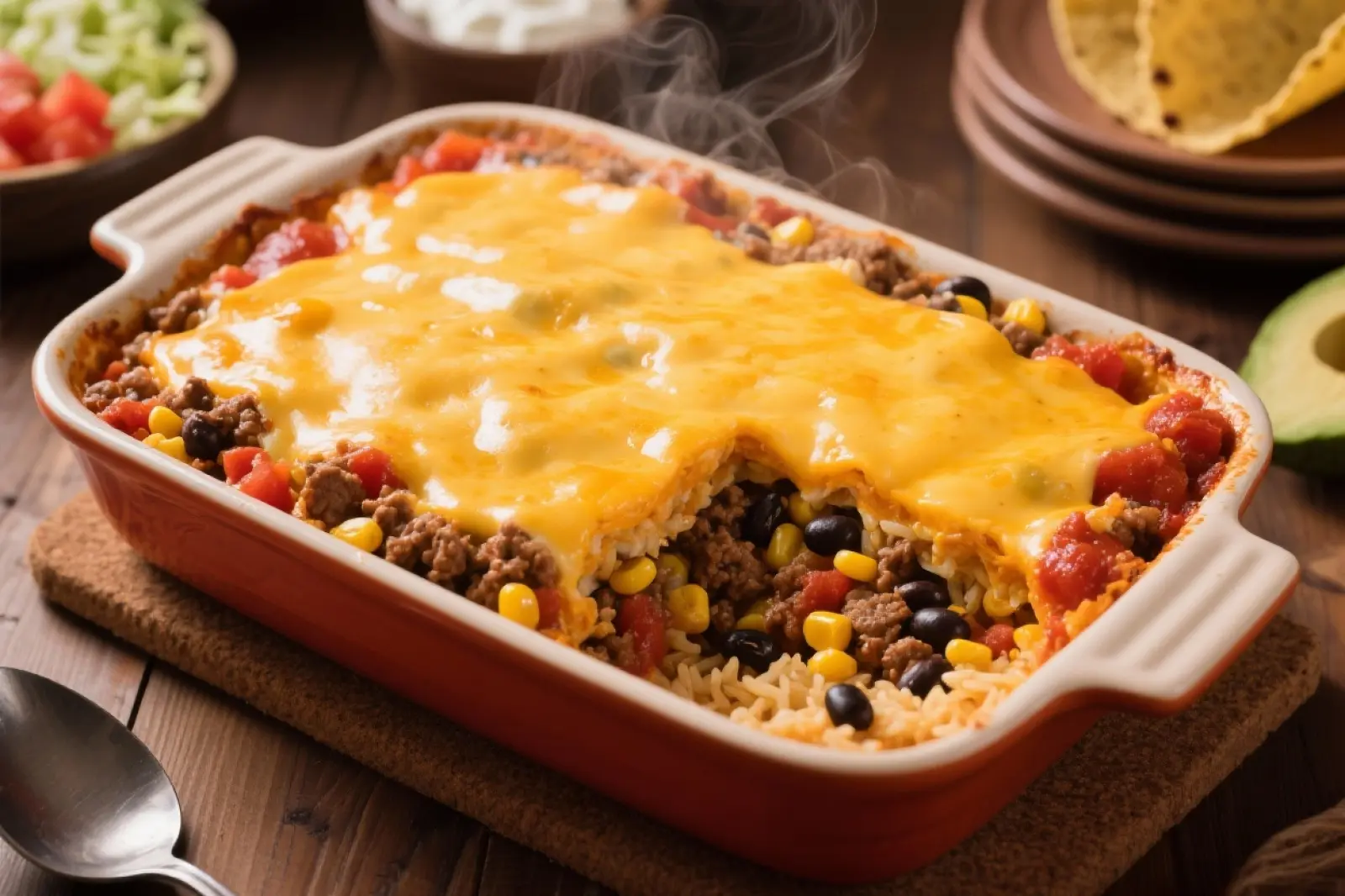 Zesty Southwestern Beef Bake