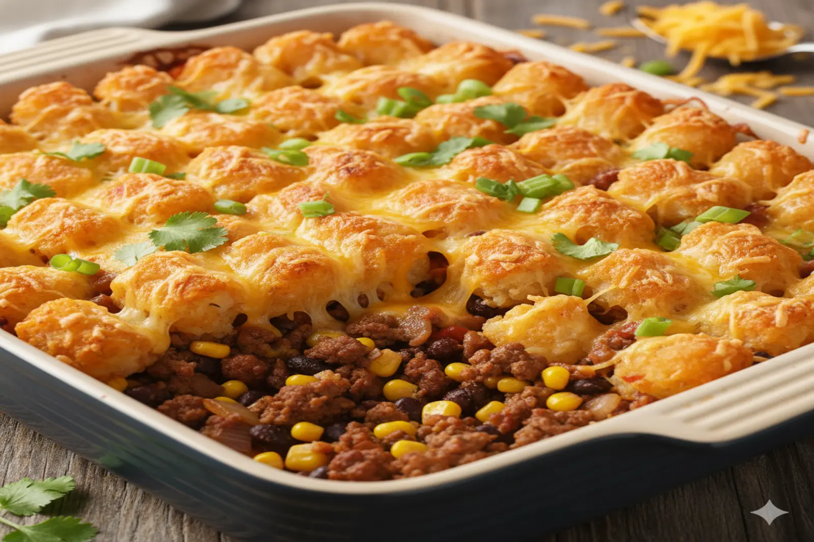 Savory Taco Tater Tot Casserole