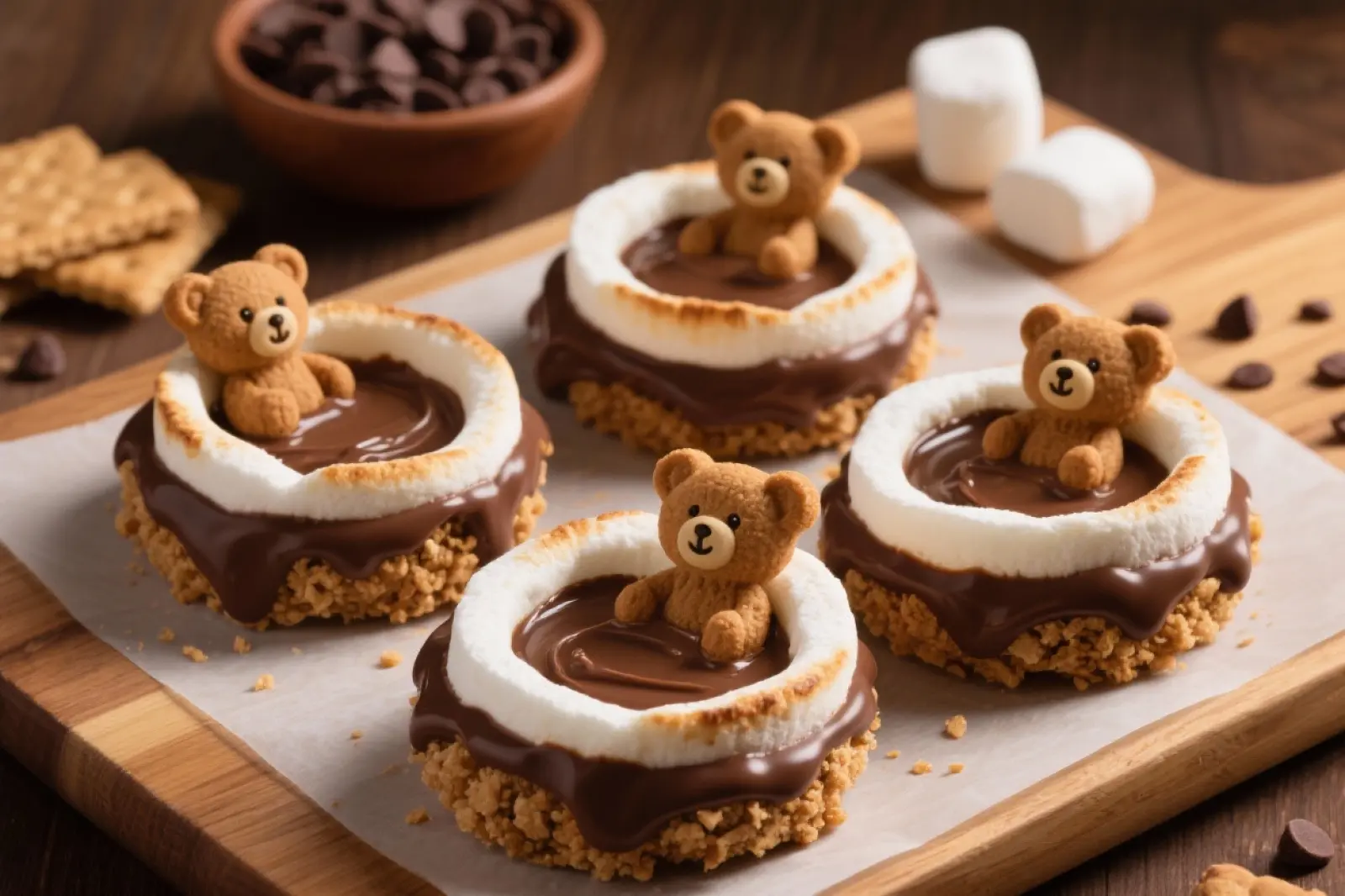 Teddy Bear Chocolate Marshmallow Delights