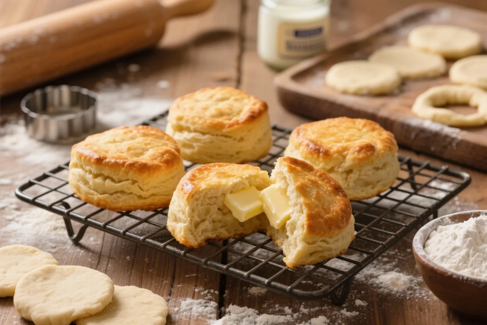 Fluffy Southern Buttermilk Biscuits