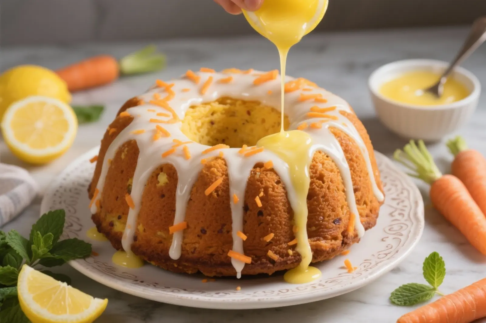 Zesty Almond Carrot Cake