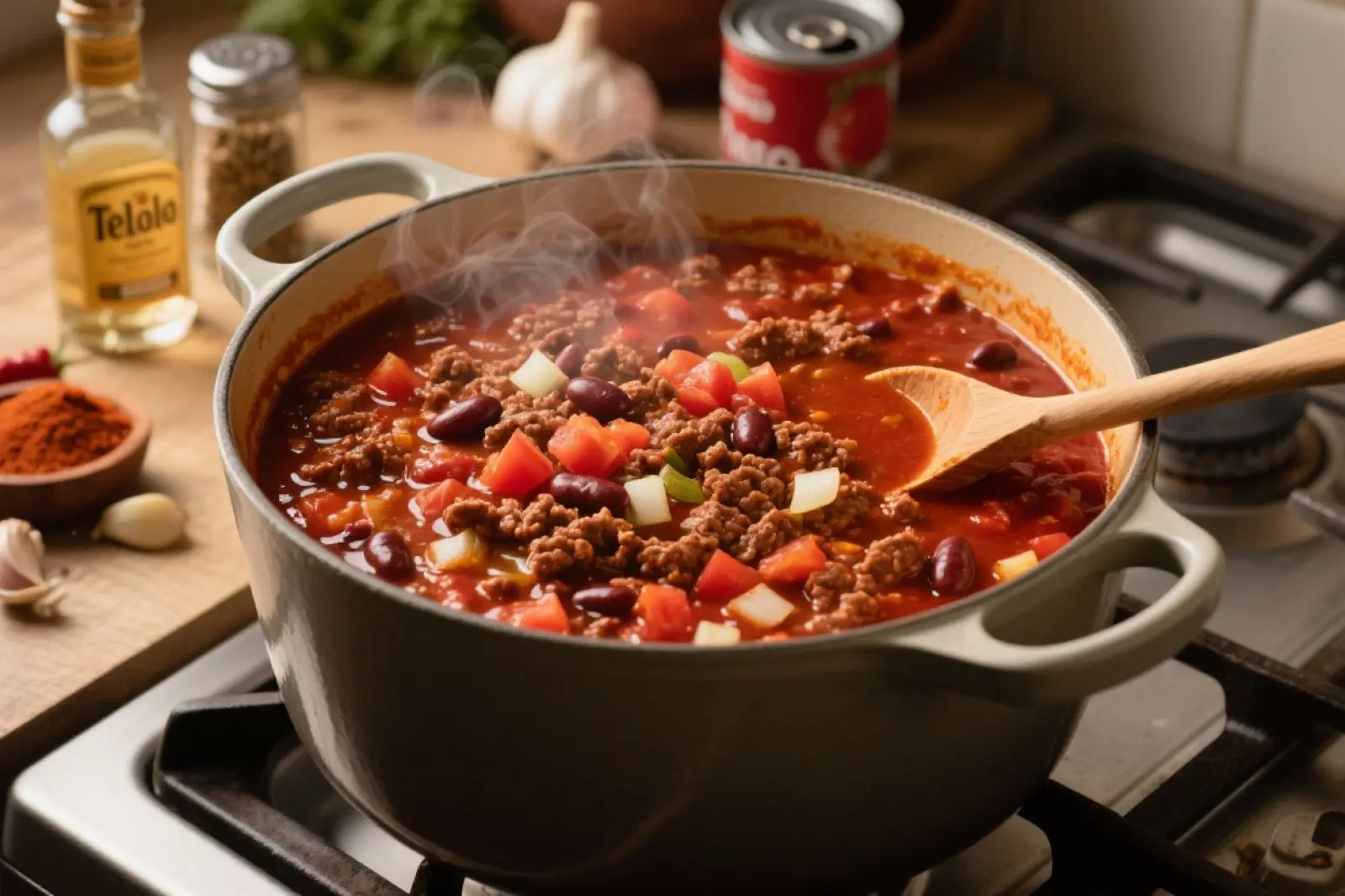 Zesty Tequila Beef Chili