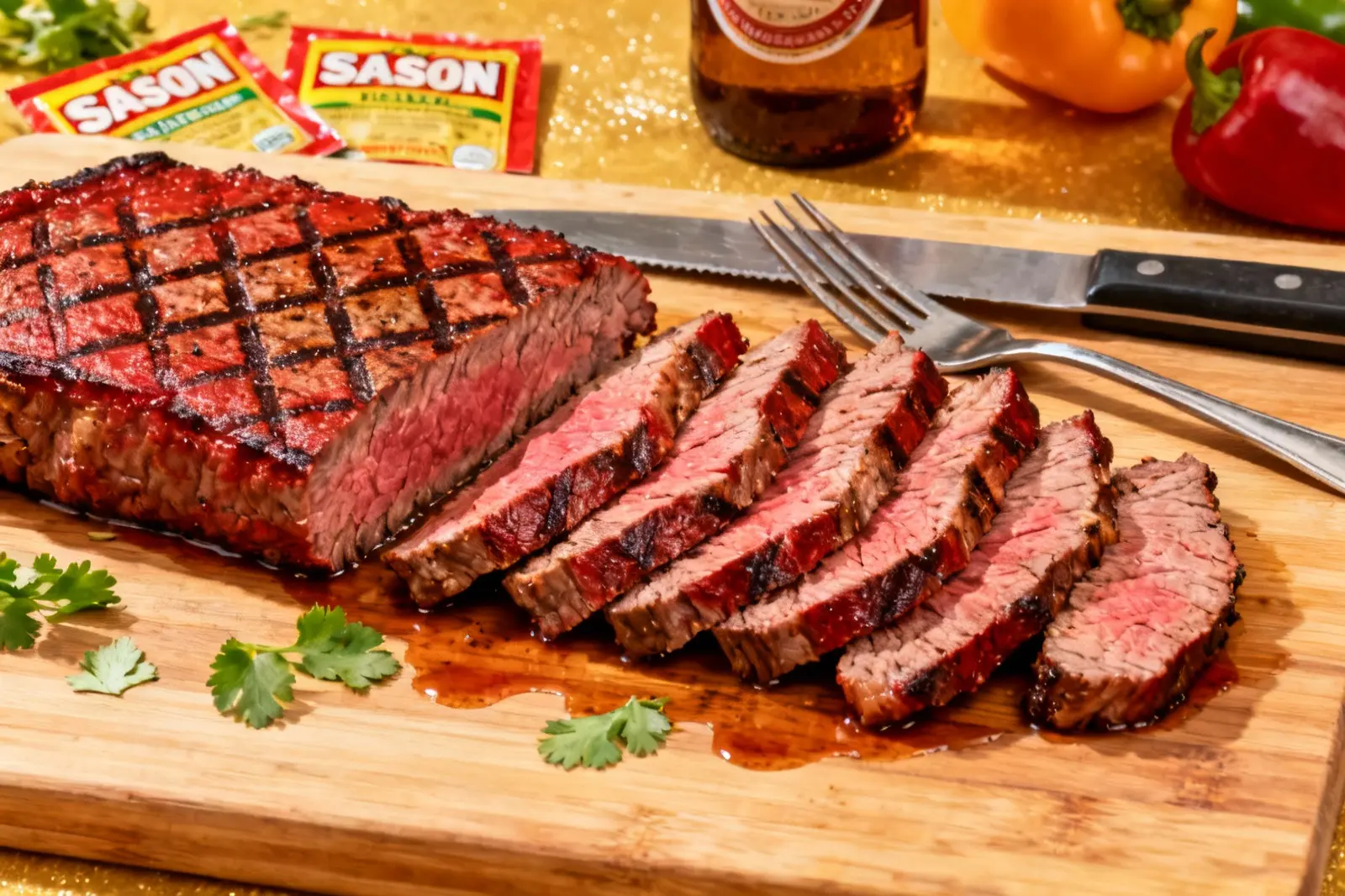 Zesty Beer-Infused Flank Steak