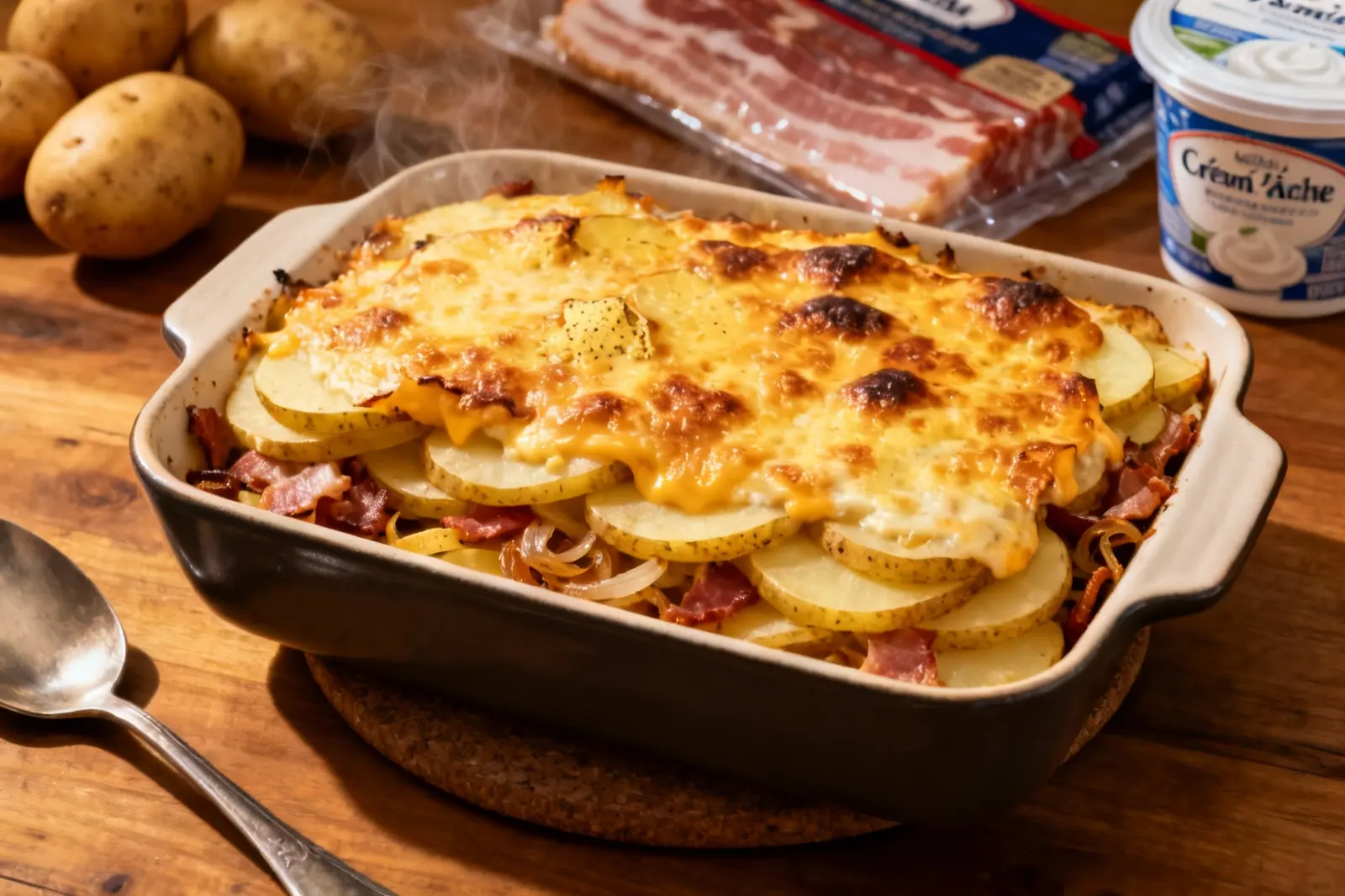 Savory Potato and Bacon Casserole