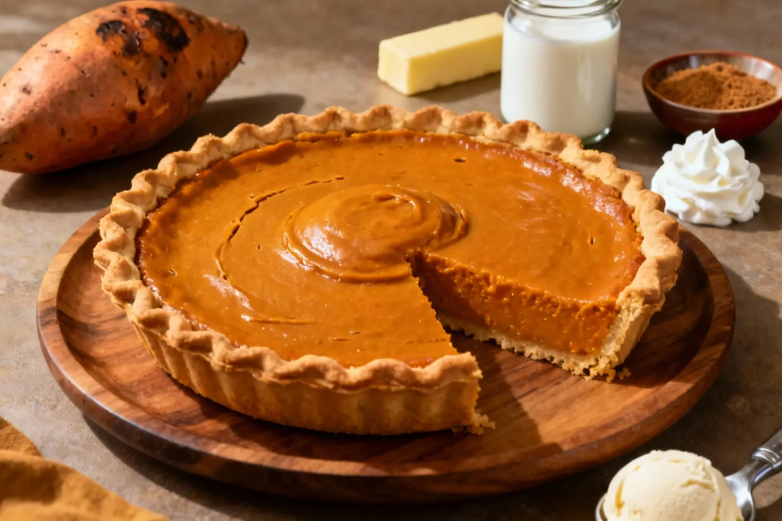 Southern Comfort Sweet Potato Pie