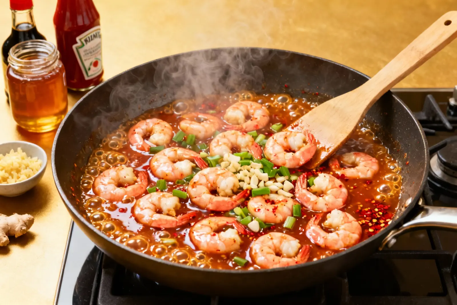 Zesty Szechuan Shrimp Treat