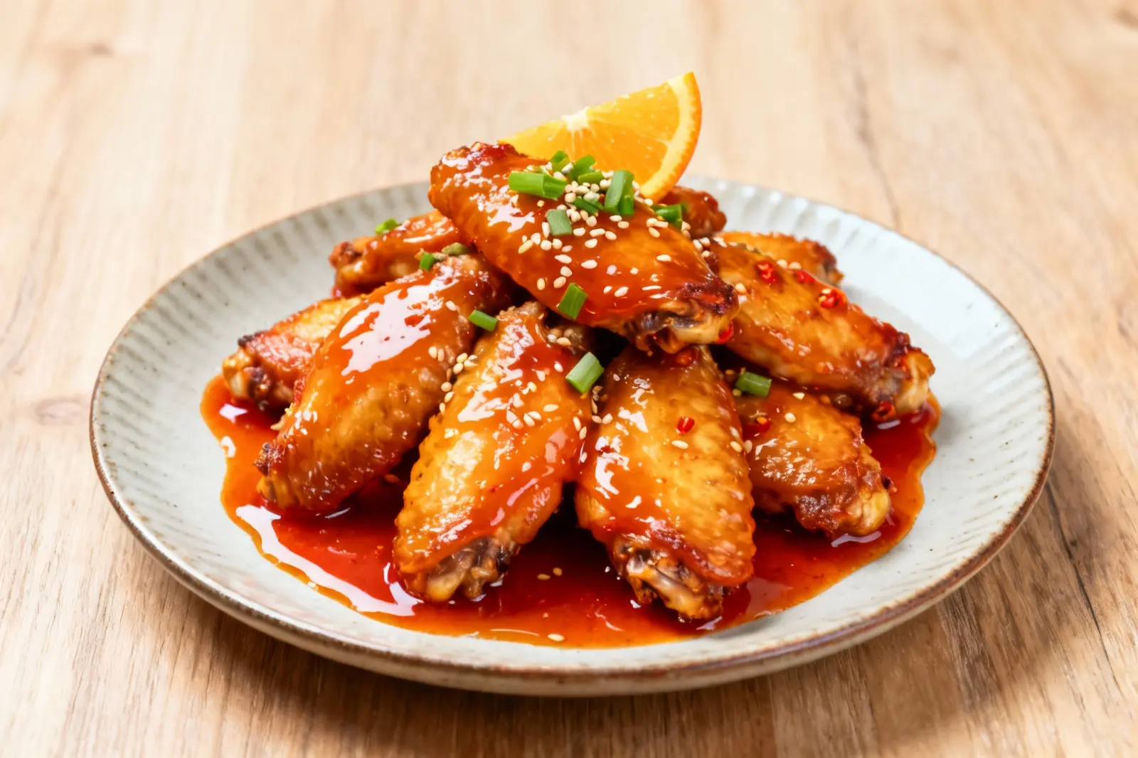 Spicy Citrus Glazed Chicken Wings