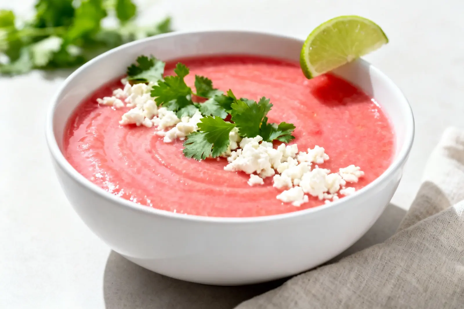 Chilled Watermelon and Tomato Gazpacho