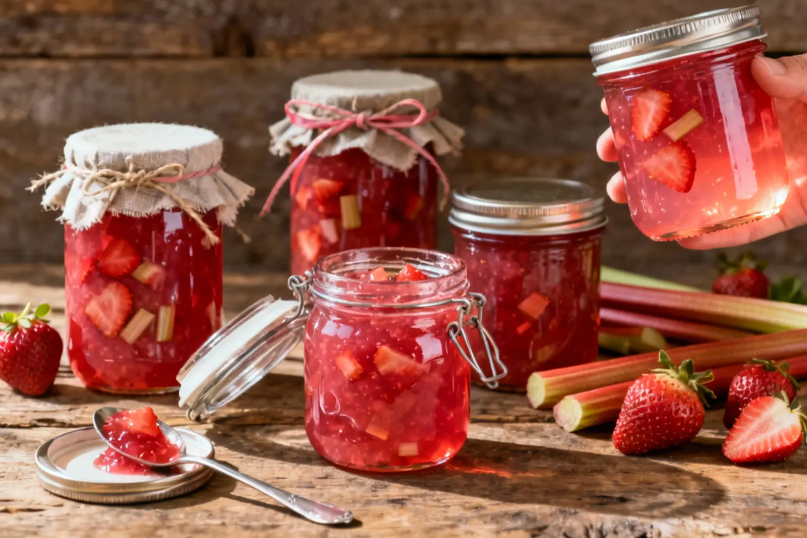 Zesty Strawberry-Rhubarb Jam