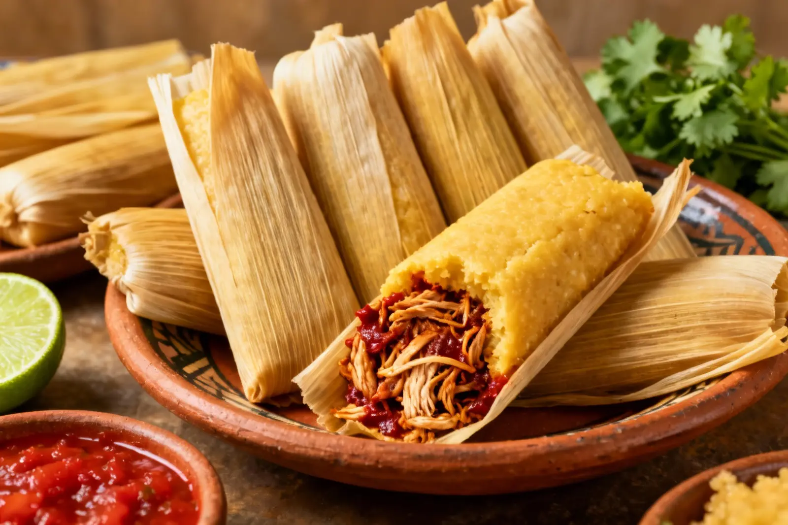Zesty Chicken Tamales