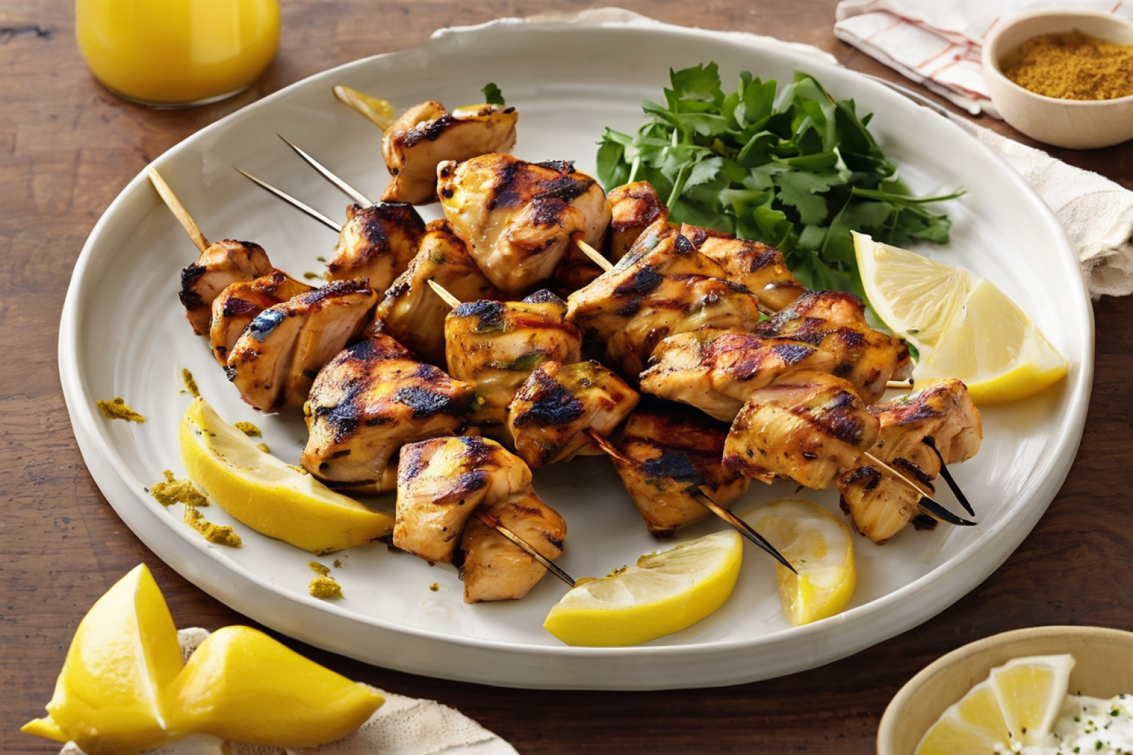 Zesty Marinated Chicken Skewers