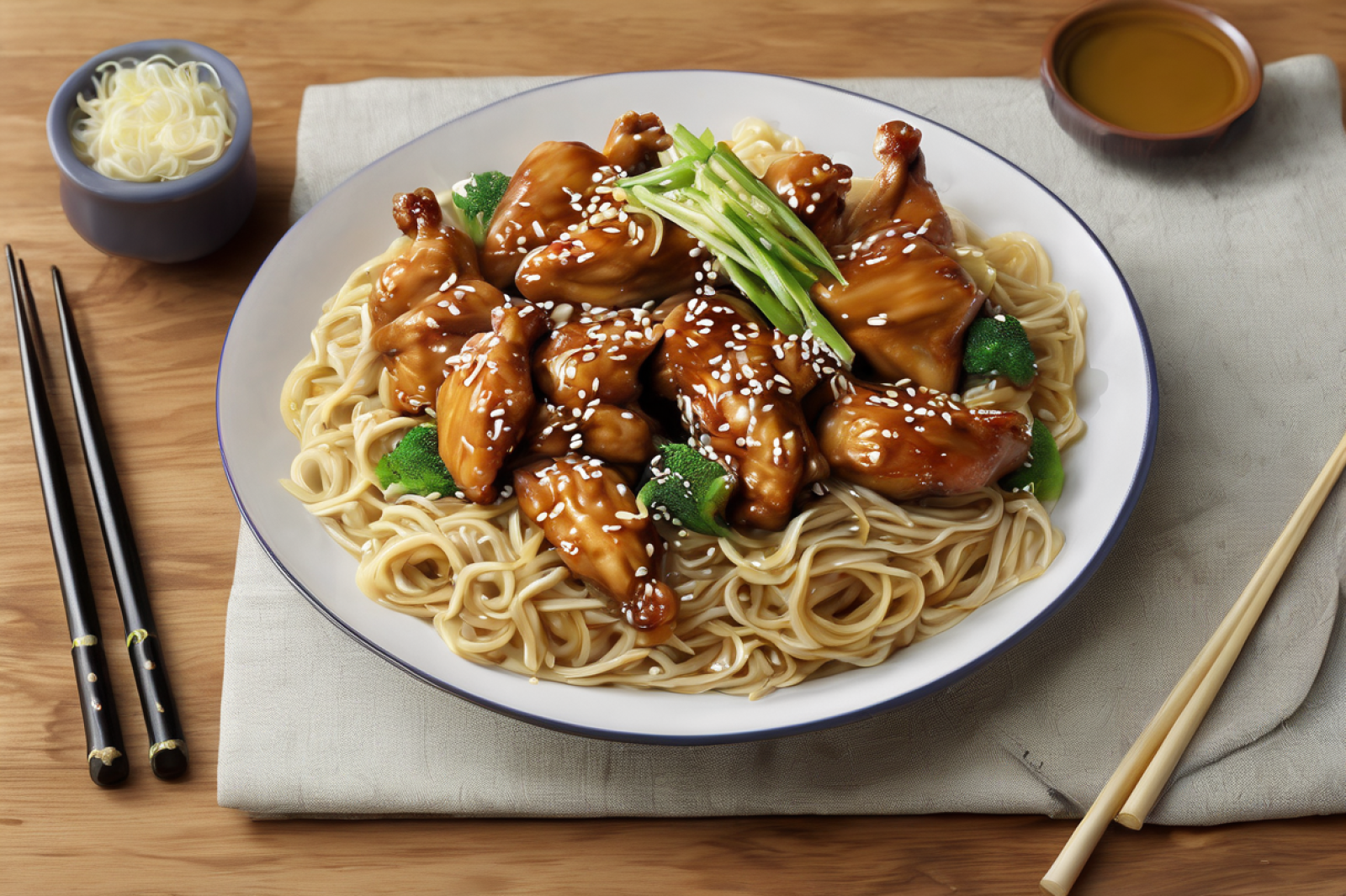 Sesame-Infused Taiwanese Chicken with Noodles
