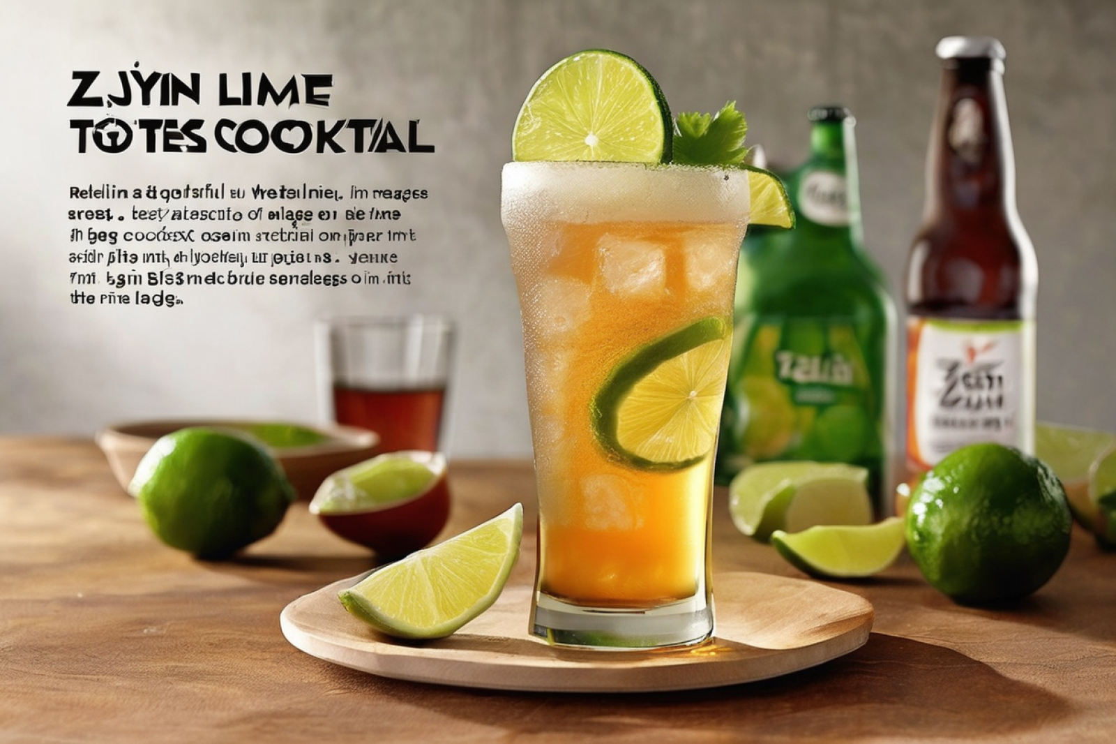 Zesty Beer and Lime Cocktail