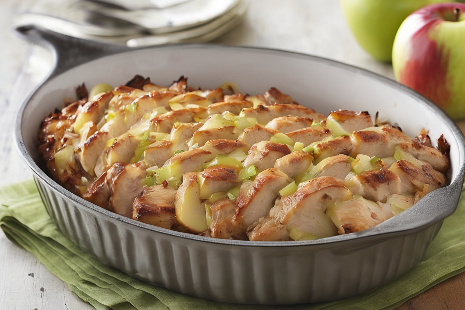 Savory Apple Chicken Loaf
